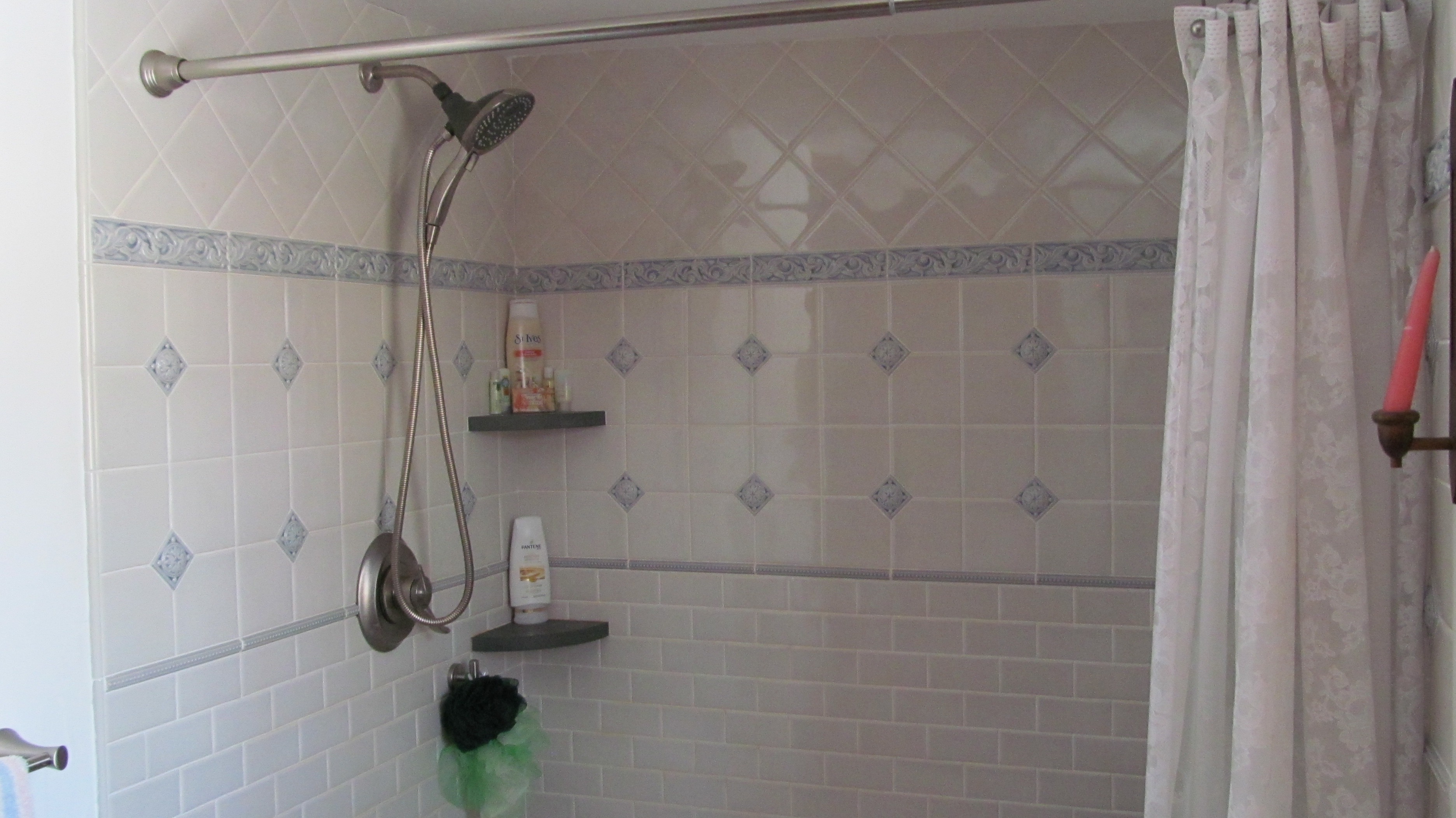 Large tiled shower